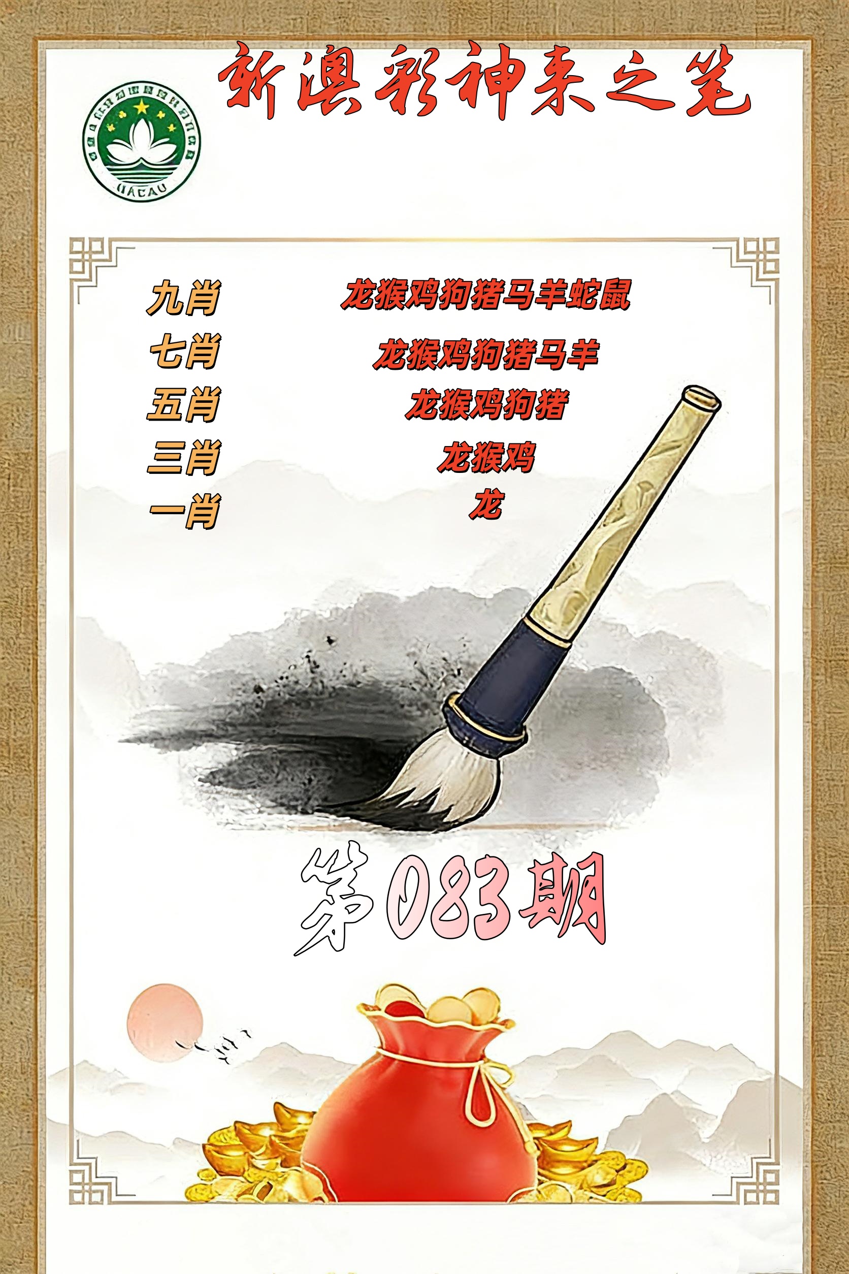 第083期公式九肖